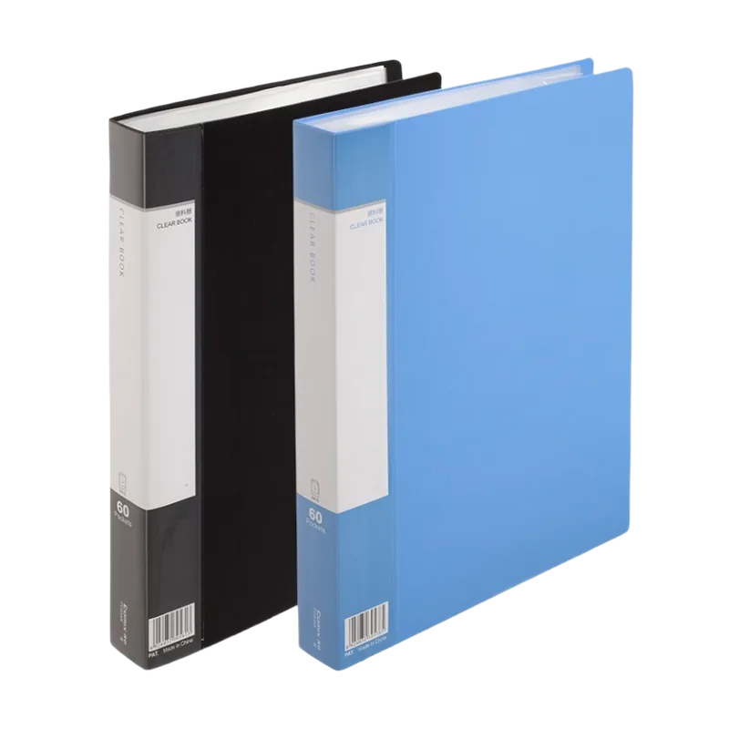 Comix Economical Display Book 60 Pocket Black A4
