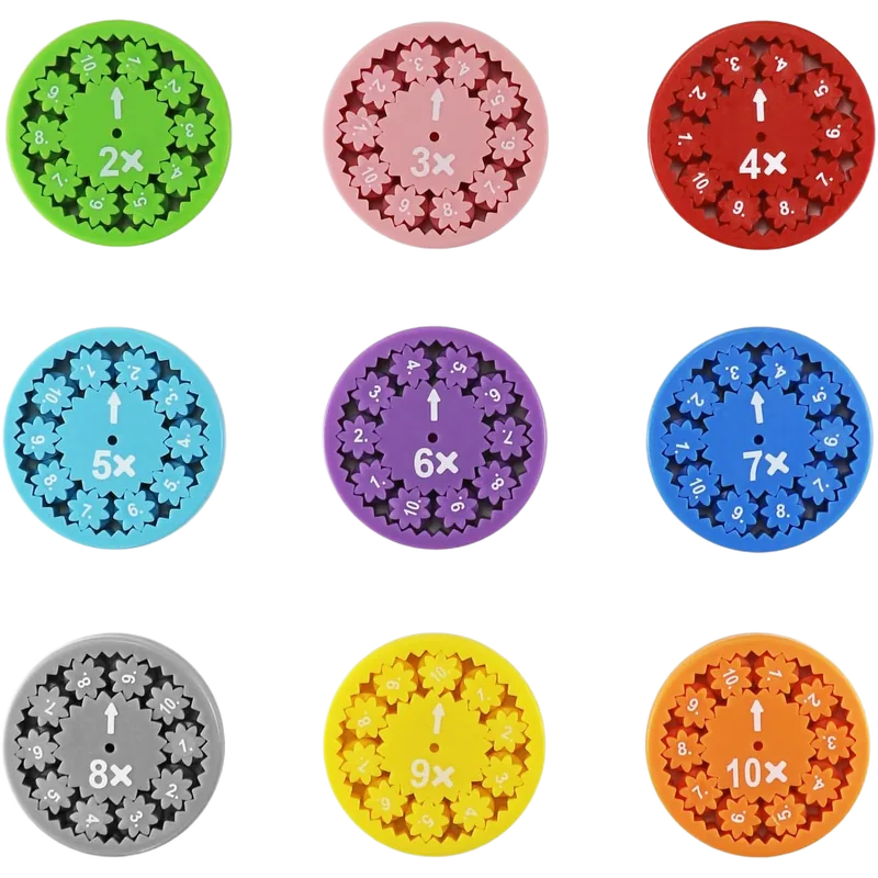 Math Fact Fidget Spinners 1 Pack Multicolor