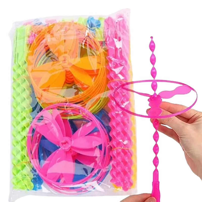 Hand Push Flying Disc Toy 1 Pack Multicolor