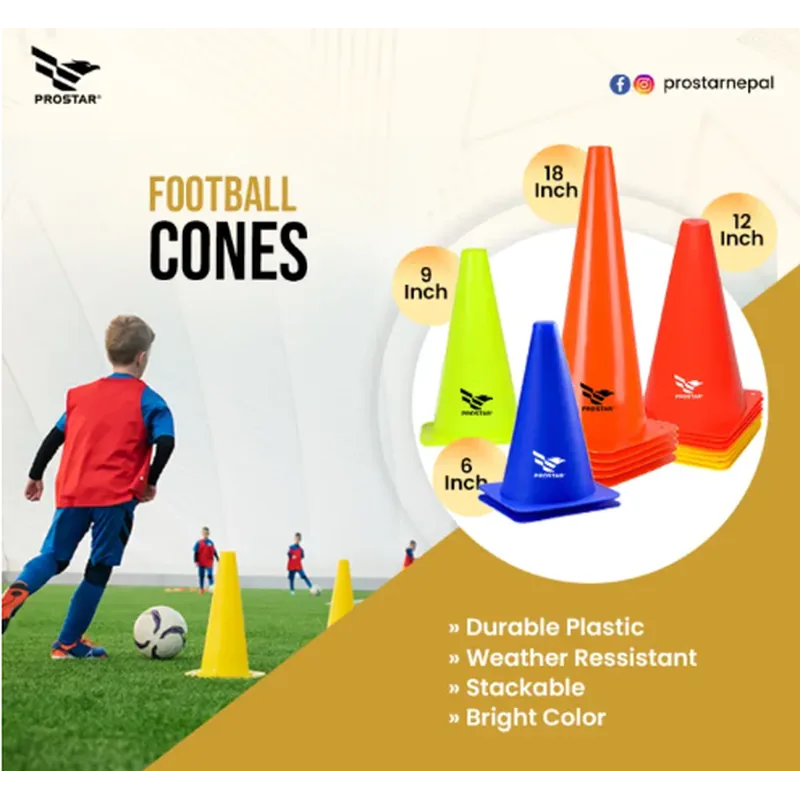 Prostar Football Cone 6 Inch 1 Pack Multicolor