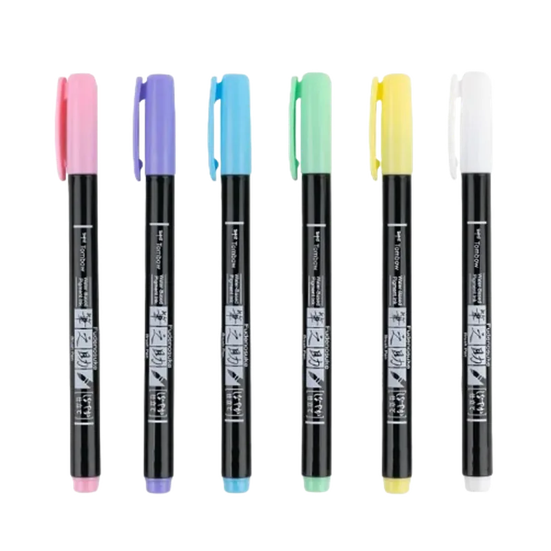 Tombow Fudenosuke Brush Pens Soft Tip Yellow