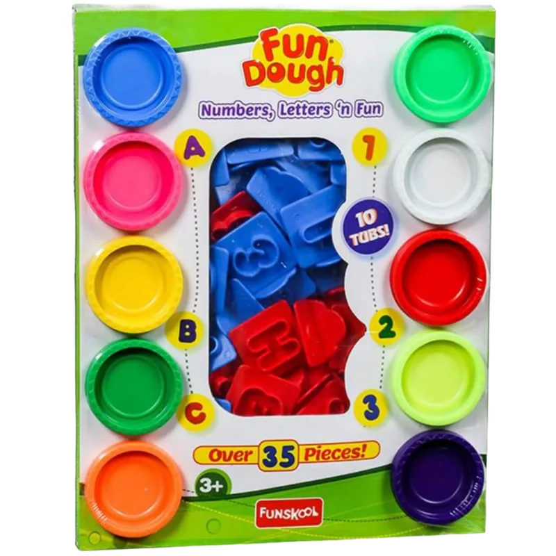 Funskool Fun Dough Numbers & Letters Multicolor