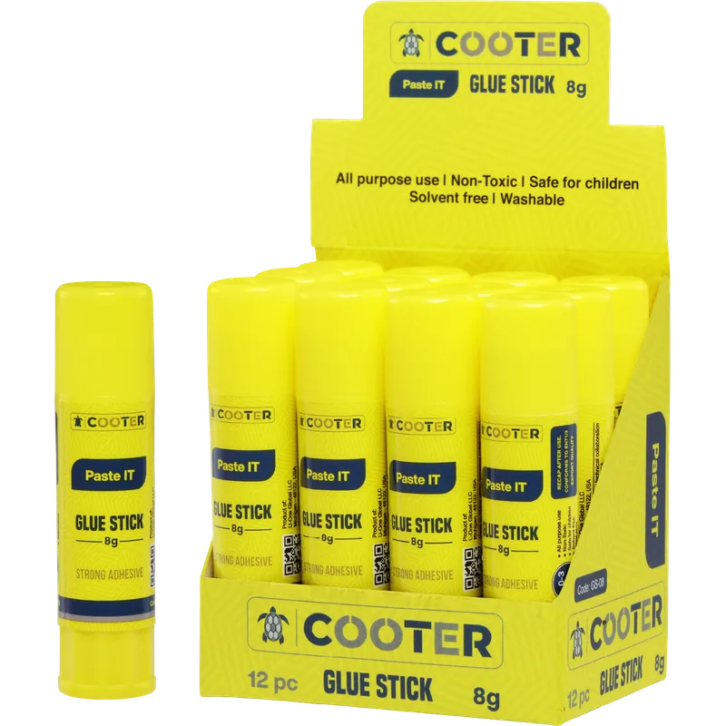Cooter Glue Sticks 8 gm 12 Piece