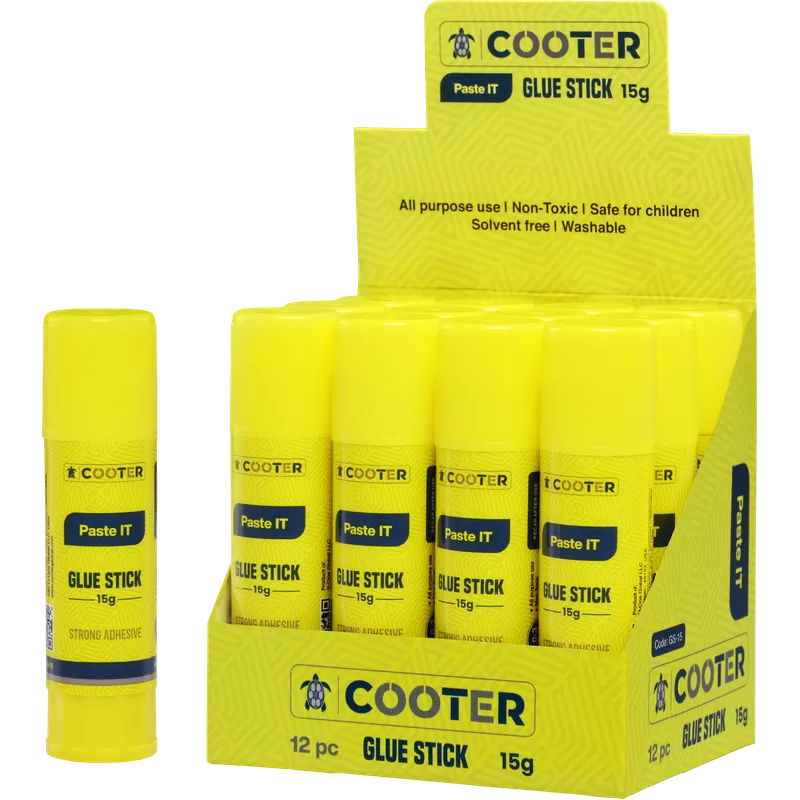 Cooter Glue Sticks 15 gm 12 Piece