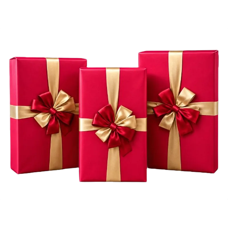Rigid Gift Box Small, Medium & Large Red