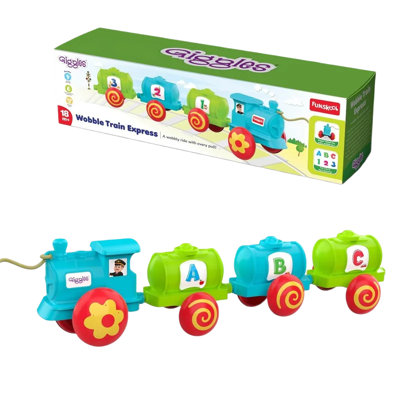 Giggles Wobble Train Express Multicolor
