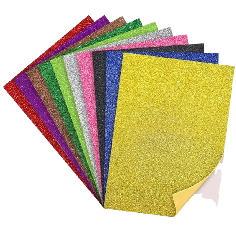 Glitter Foam Sheets Mix Colors 1 Pack A4 Mix