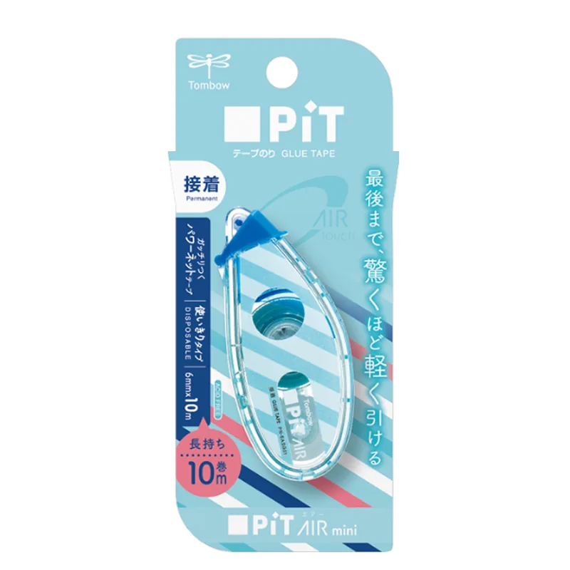 Tombow Glue Tape Mini Blue Stripes