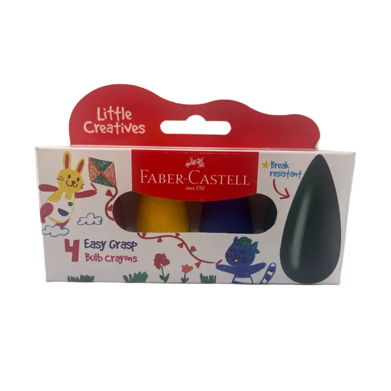 Faber Castell Grasp Bulb Crayons 1 Pack Multicolor