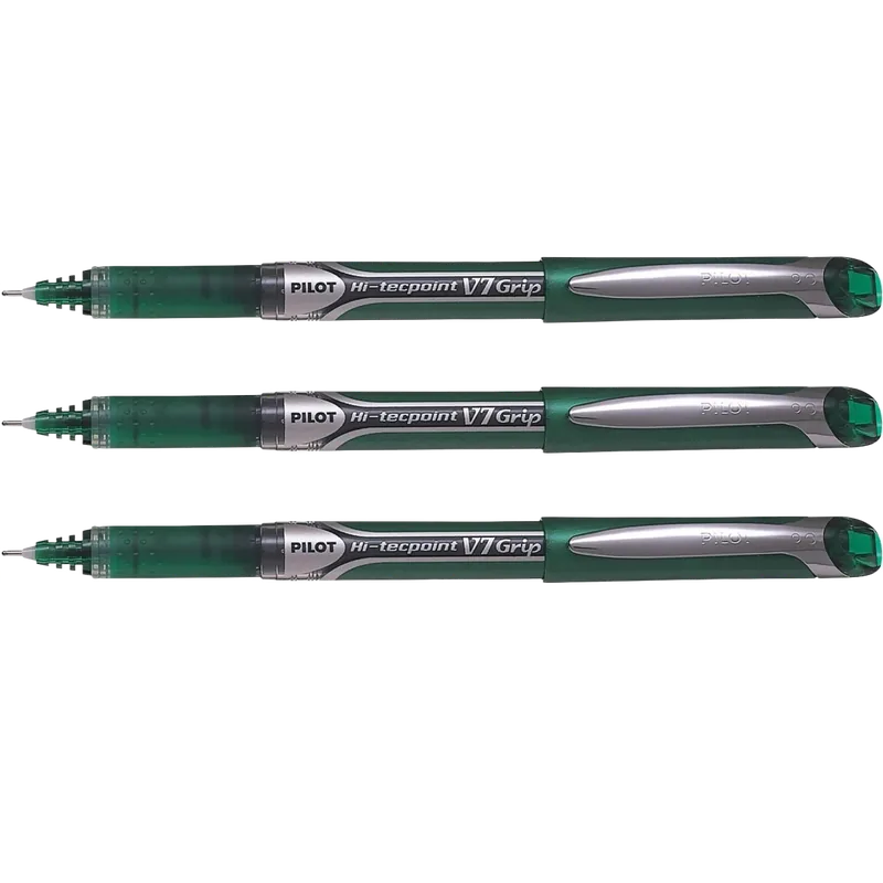 Pilot Hi-Techpoint V7 Grip Pen Green 1 Pack