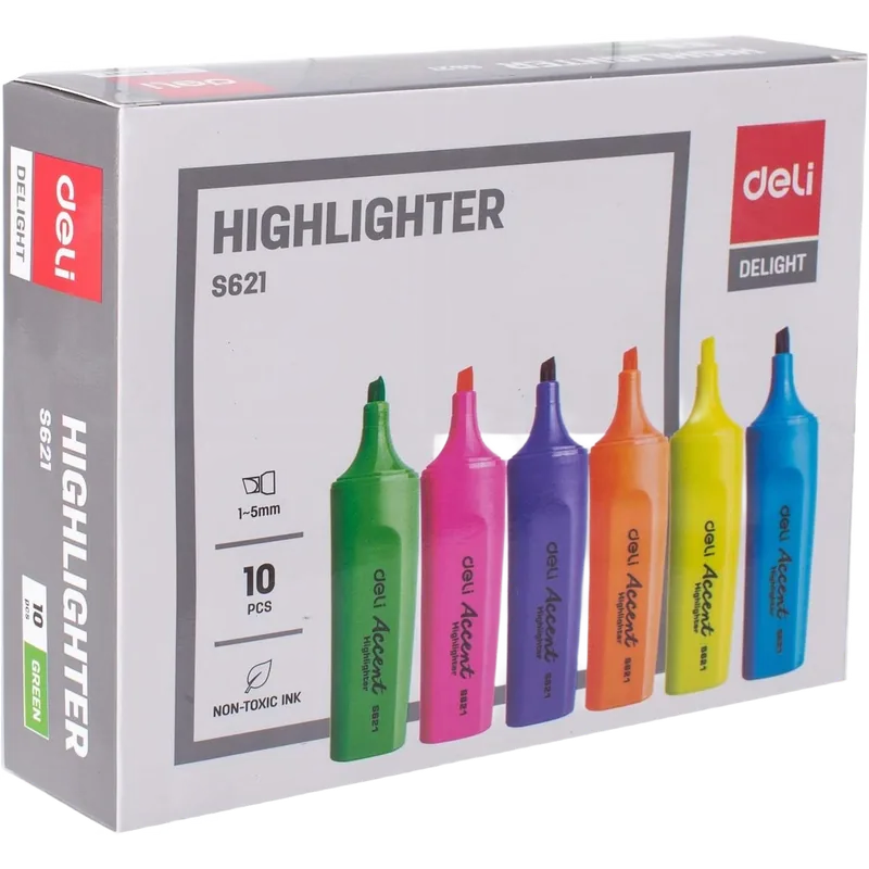 Deli Highlighter S621 Blue