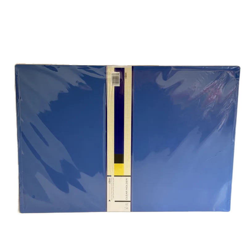 Clear Holder Files FC 40 Sheets Blue