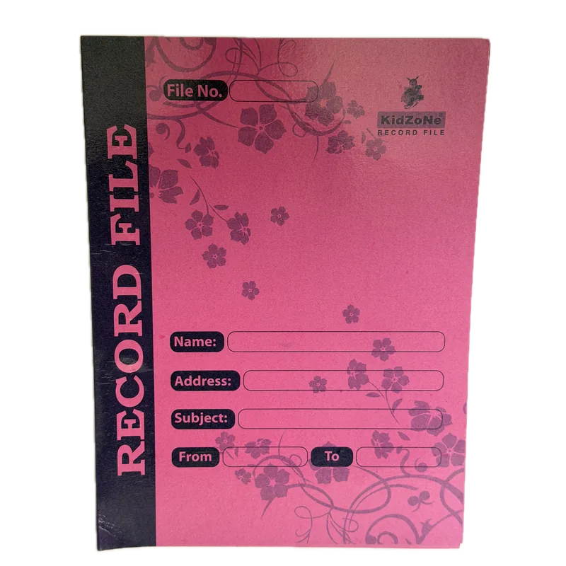 Kidzone Record File Magenta