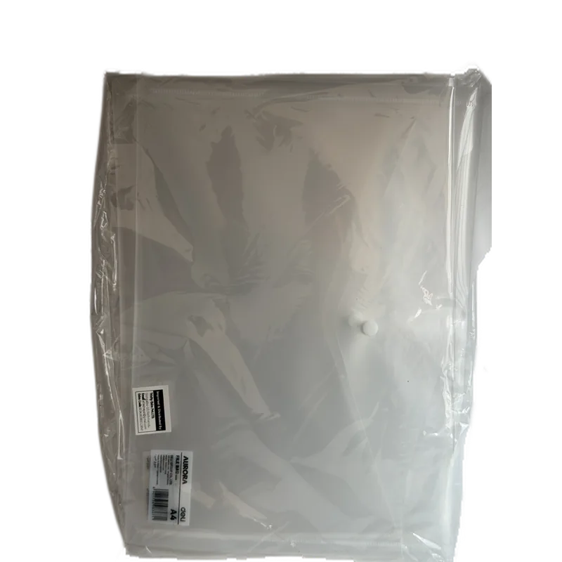 Deli Aurora Clear Bags A4 White