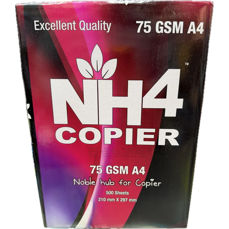 NH4 Copier NH4 A4 White Printing Paper 75 White