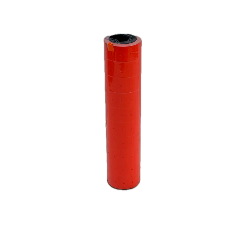 Xingli Price Tag 21mm * 12mm (Single) Medium Neon Red 1 Roll (10 Pcs) 21mm x 12mm