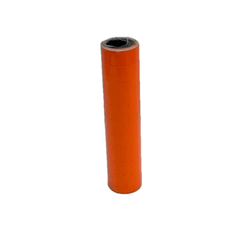 Xingli Price Tag 21mm * 12mm (Single) Medium Orange 1 Roll (10 Pcs) 21mm x 12mm