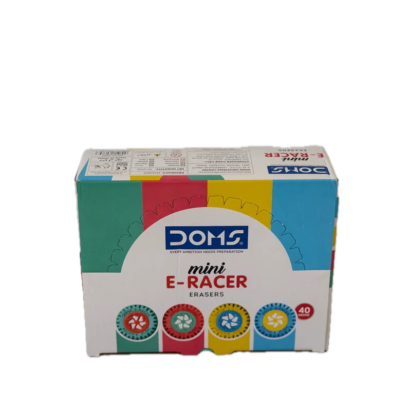 Doms Mini Eraser Multicolor 1 Pack (40 Piece) Multi-Color