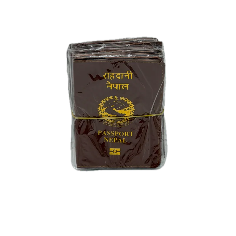 Passport Cover Brown 1 Pack (12 Piece)