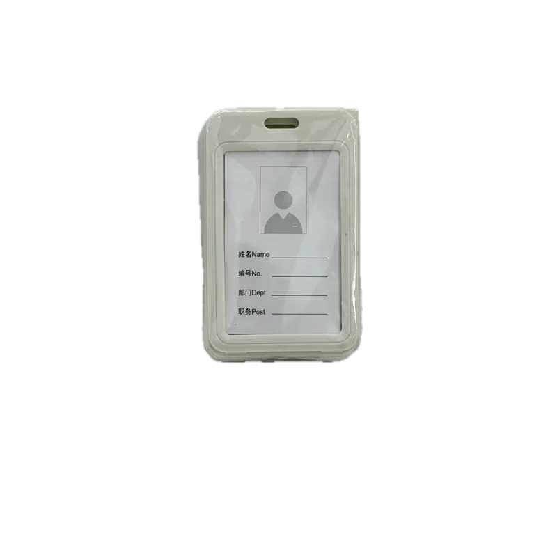 MDD ID Card Holder Vertical 1 Pack (10 Piece) White