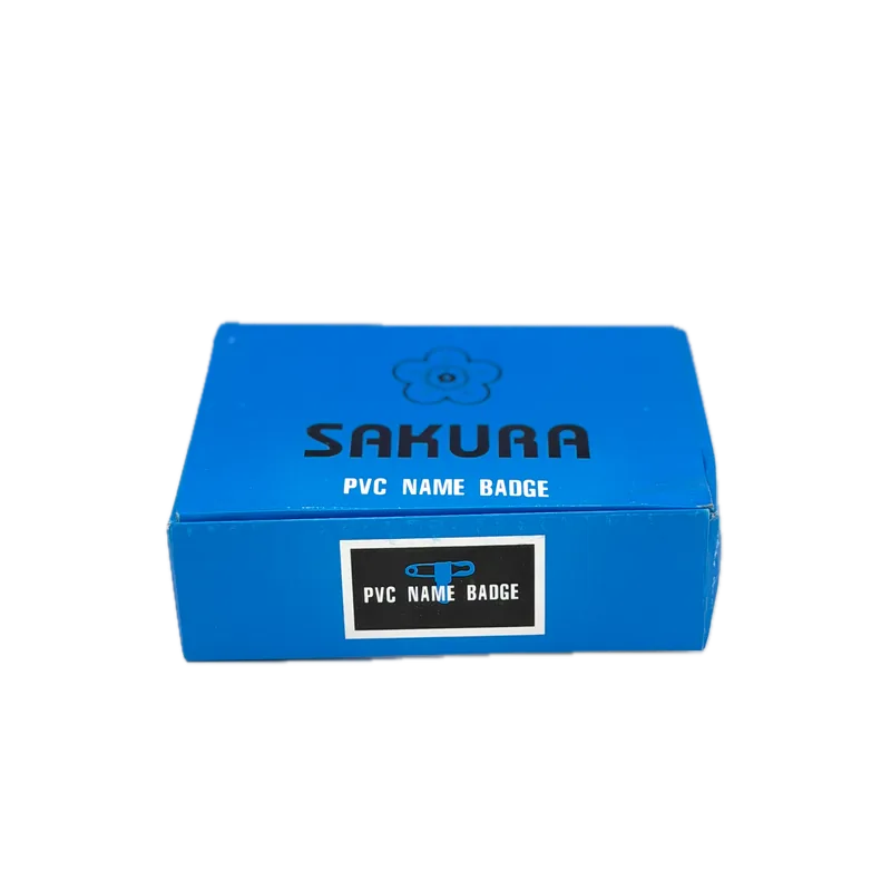 Sakura Name Badge Small Vertical 1 Box (100 Piece) Transparent