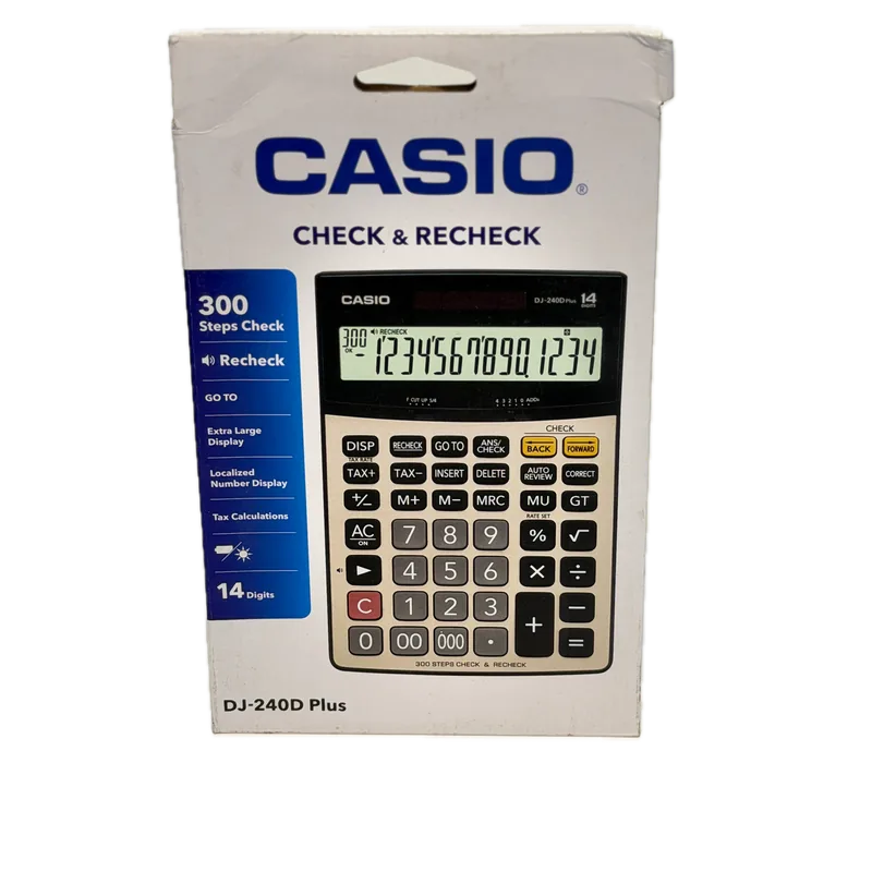 Casio Check & Recheck DJ-240D Plus