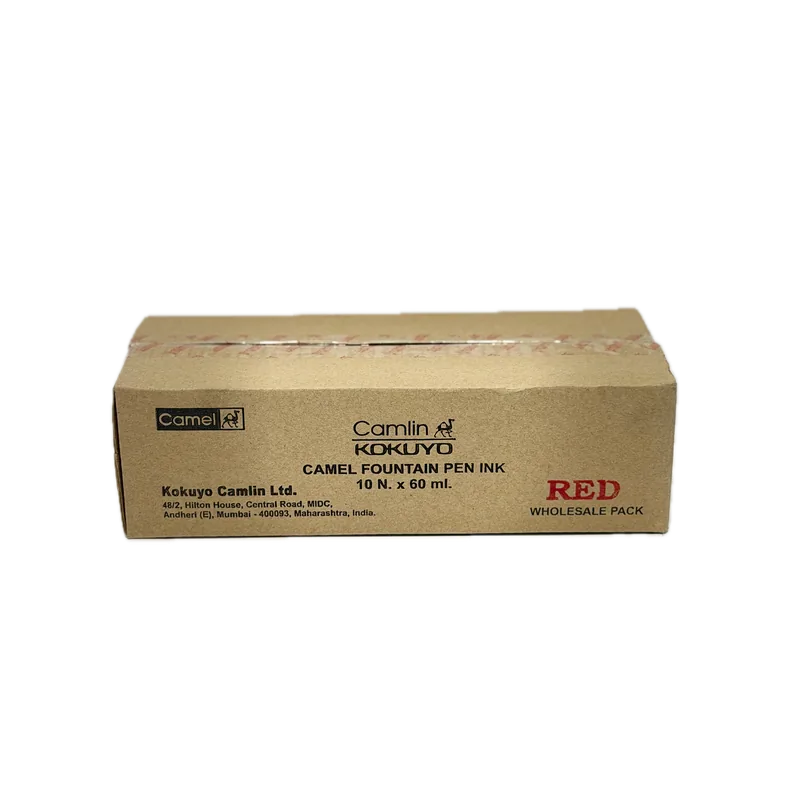 Camel Fountain Pen Ink Red 10 Piece