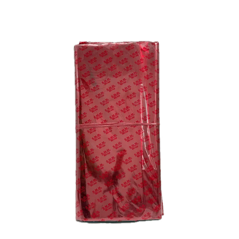 Gift Plain Plastic Wrap Paper Red 1 Pack