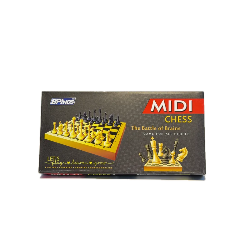 Bpinds Midi Chess Set | The Battle of Brains Board Game | Educational Learning Tool for Home, school | 1 Piece