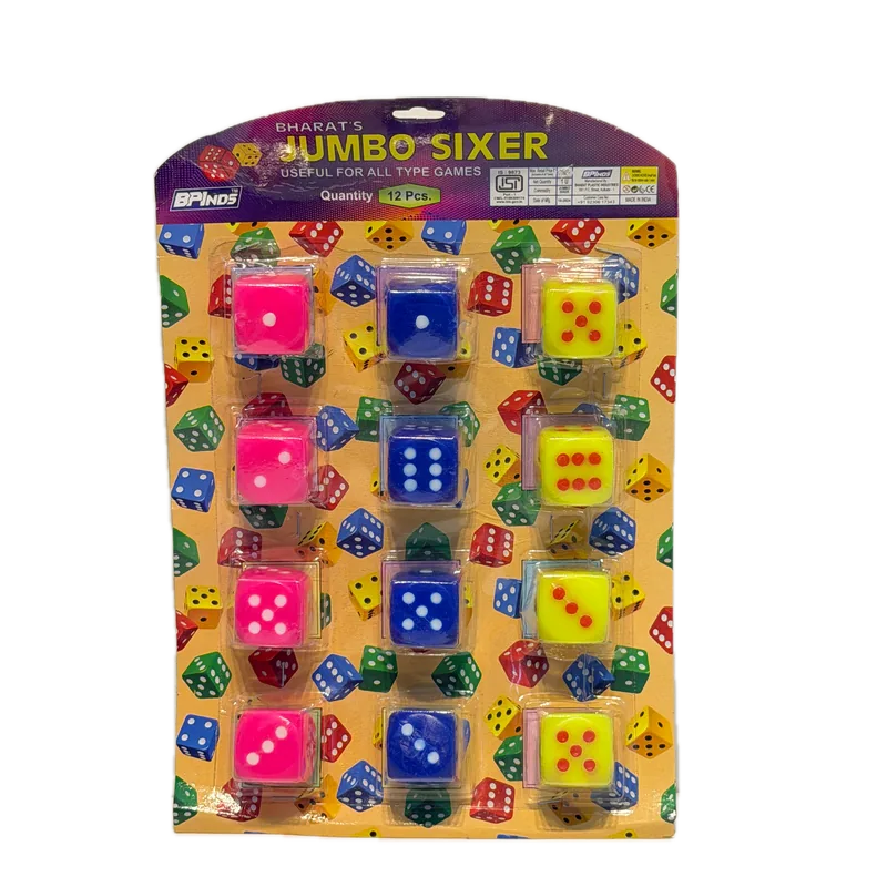 Bpinds Ludo Dice 1 Pack Multicolor