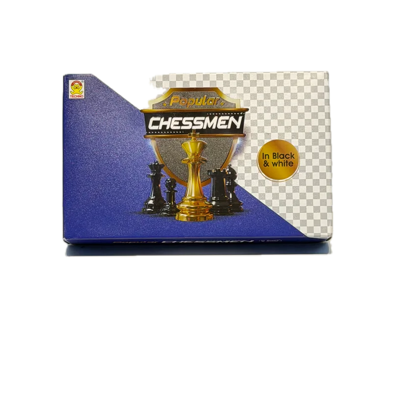 Techno Popular Chessmen Set Black & White
