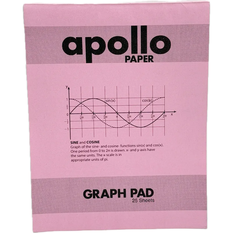 Apollo Graph Pad 25 12 Piece Graph Style
