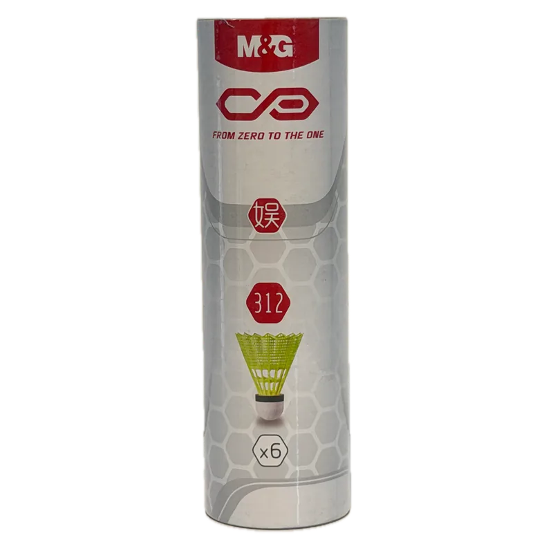 M&G Shuttlecocks Plastic 1 Pack Yellow