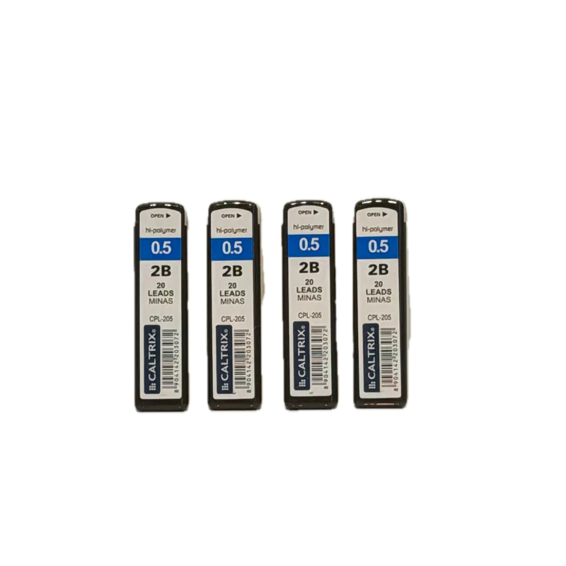 Caltrix Mechanical Pencil Lead | Tip Size 0.5 mm | Lead Of Grade 2B | 1 Tube (20 Pcs)