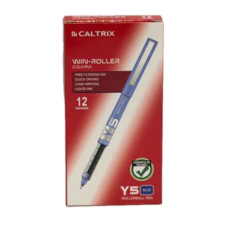 Caltrix Roller Ball Pen Blue 1 Box (12 Piece)