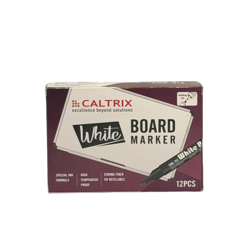 Caltrix Whiteboard Marker Red 12 Piece