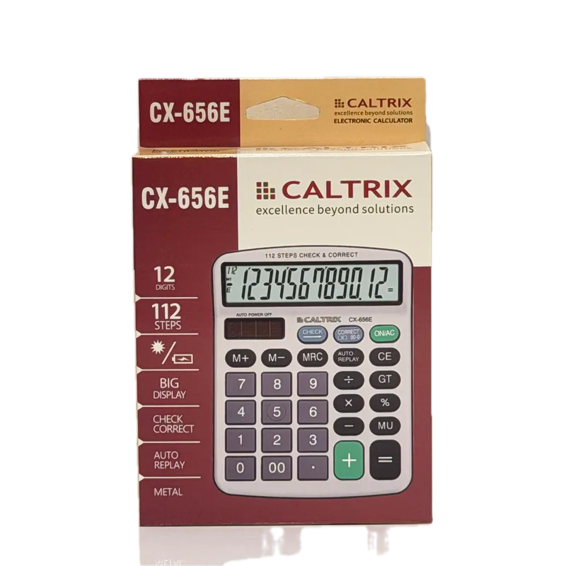 Caltrix Electronic Calculator CX-656E Silver