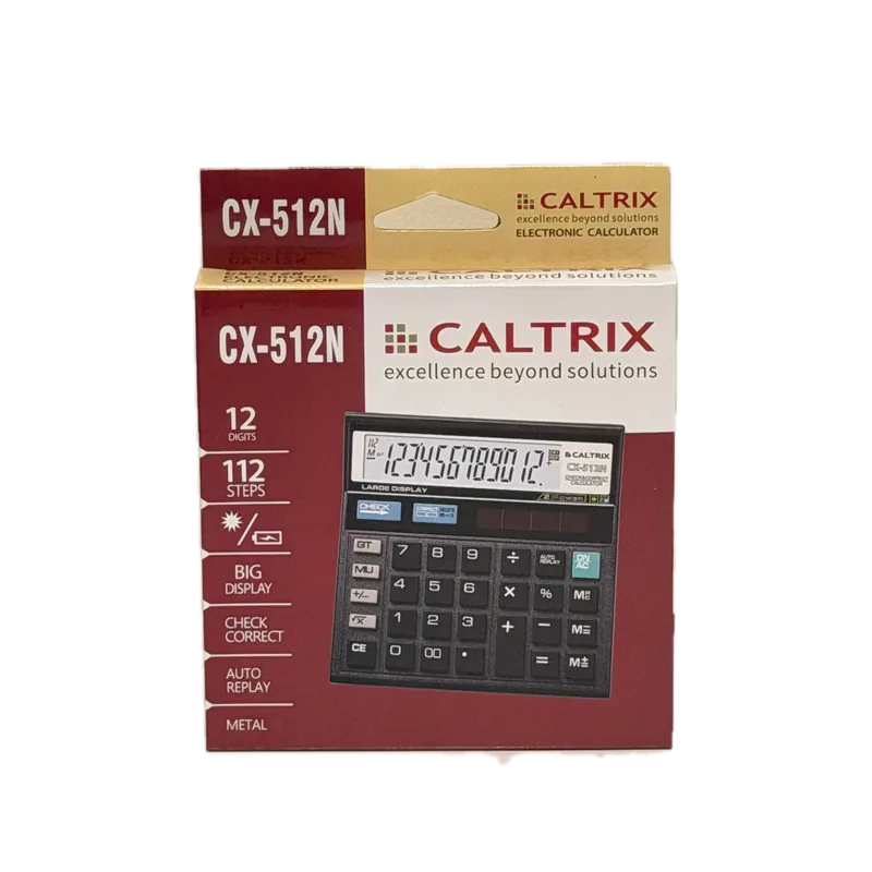 Caltrix Electronic Calculator CX-512N Black