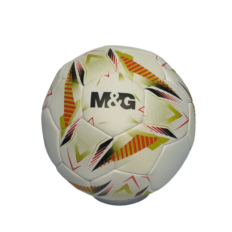 M&G PU Football 5 White & Yellow