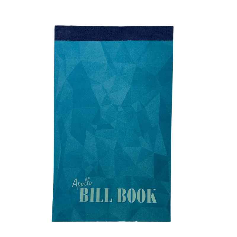 Apollo Printed Bill Book Duplicate Single Big 40 x 2 Sheets (160 Pages) 44
