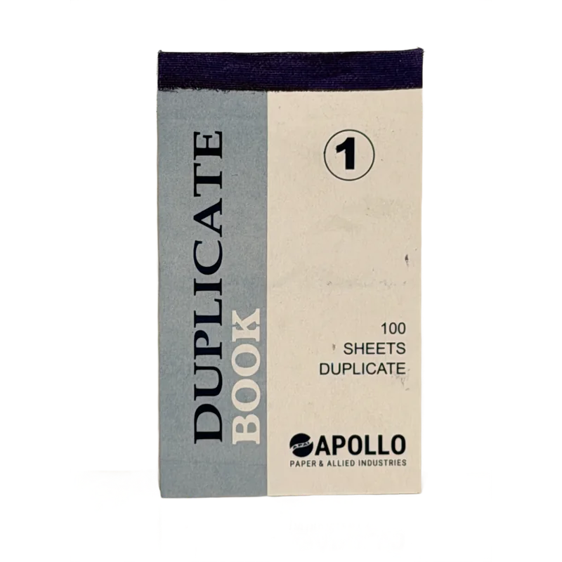 Apollo 44gsm Rulled Bill Book/Challan Book Duplicate Medium 100 x 2 Sheets (400 Pages) 44 17.5 x 10.5 cm