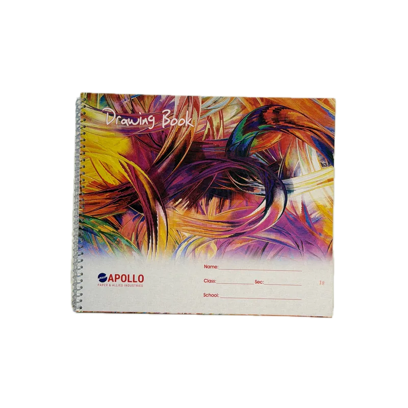 Apollo Spiral Drawing Notebook Big 18 36 Pages (18 Sheets) Plain