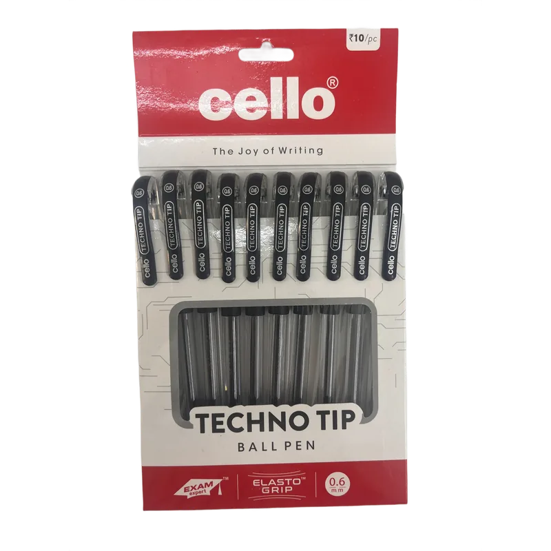 Cello Technotip Ball Pen Black 1 Pack