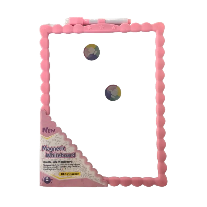 Double Sided Magnetic Whiteboard Small 21.5 x 28 cm Multicolor