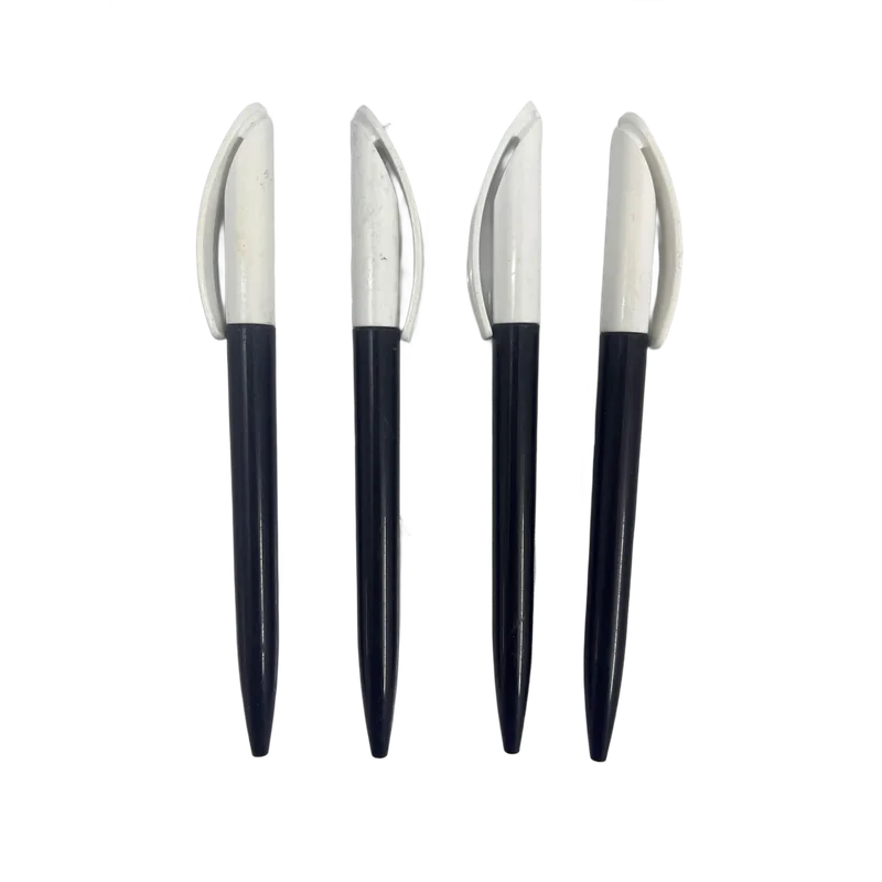 Customizable Twisty Ball Pen Black & White