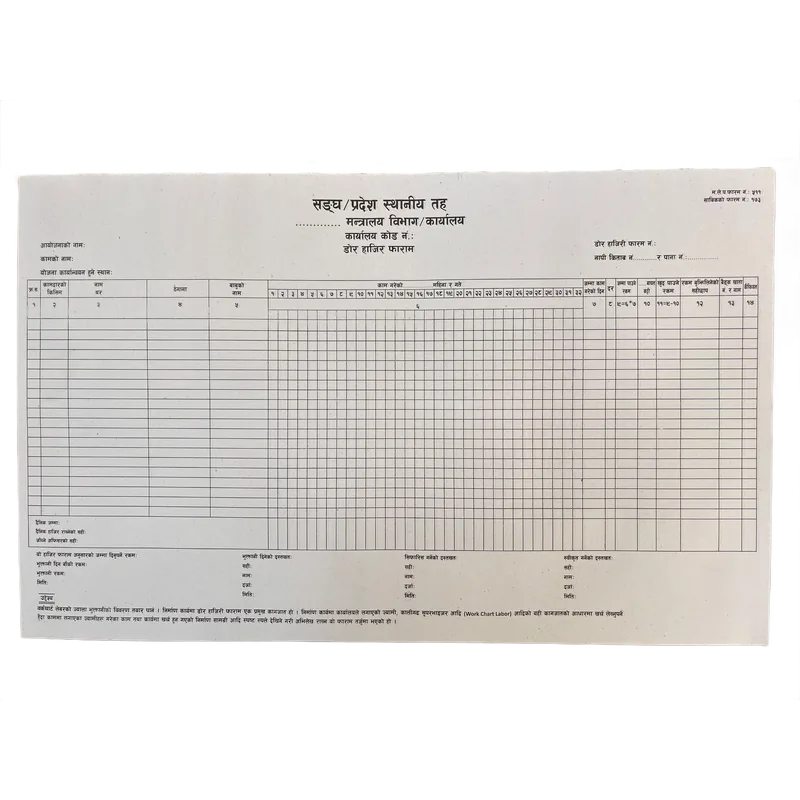 Government Entry Form 1 Pack