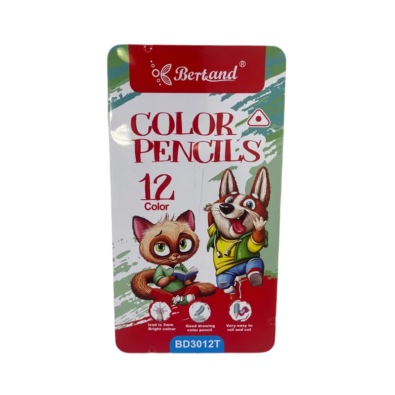 Bertand Color Pencils 12 Shades 1 Pack Multicolor