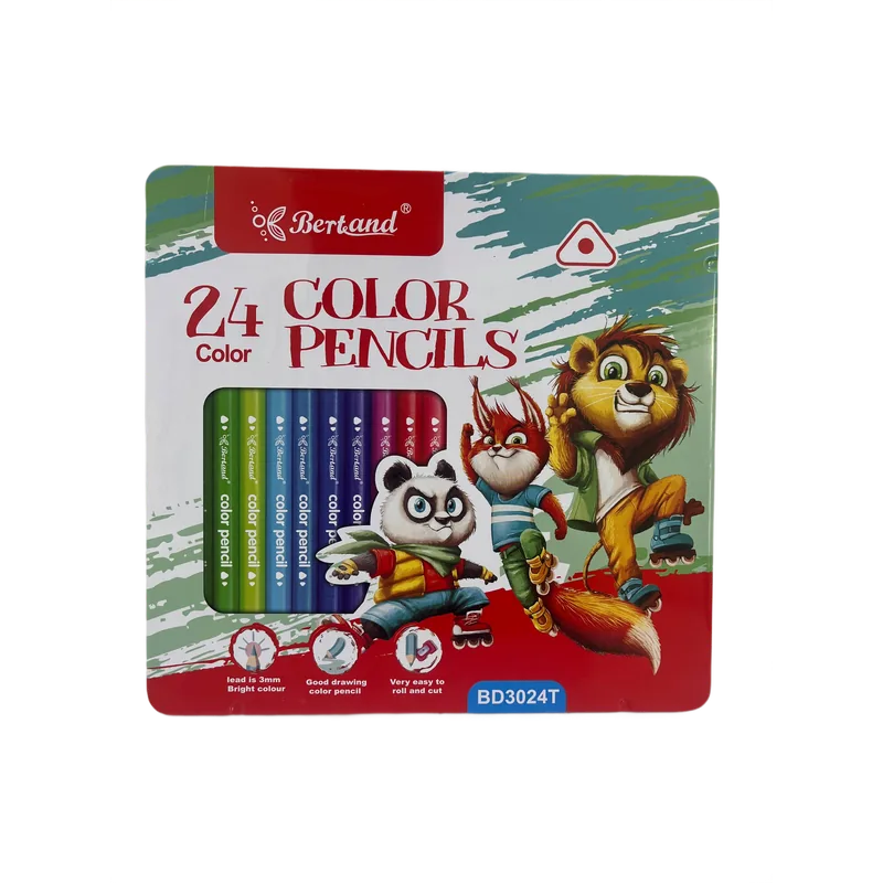 Bertand Color Pencils 24 Shades 1 Pack Multicolor