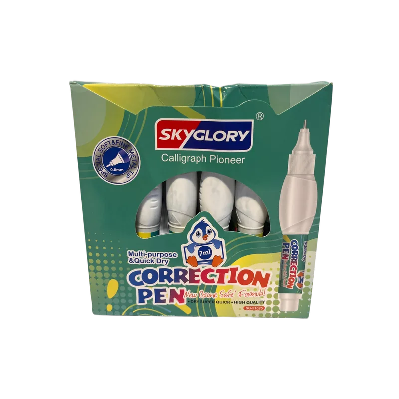 SkyGlory Correction Pen 1 Pack White