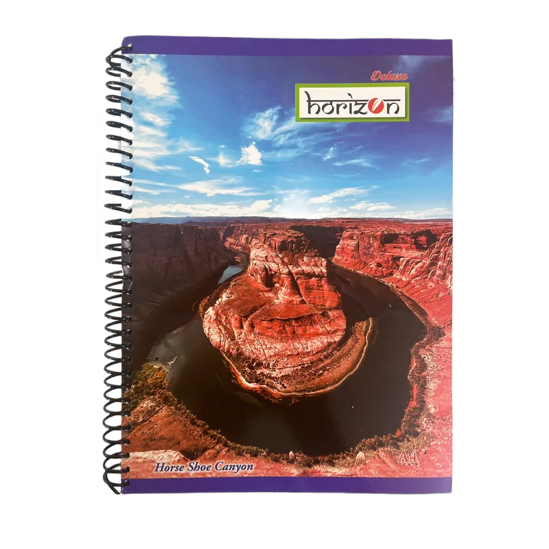 Horizon A4 Spiral Notebook Deluxe 1 Dozen 200 Pages Single Line